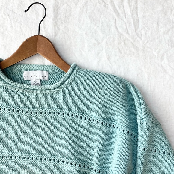 Vintage New York Style Knit Oversized Sweater - Picture 10 of 14